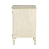 European Country Style Farmhouse Classic Nightstand, Cream