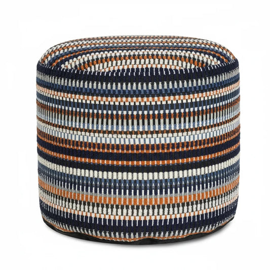 Captiva Navy Indoor Outdoor Tall Pouf
