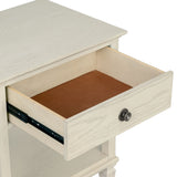 European Country Style Farmhouse Classic Nightstand, Cream