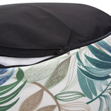 Outdoor Round Tall Pouf Fern Indigo