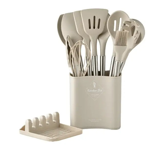 13pcs Stainless Steel Silicone Kitchen Utensil Set