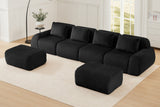 LAURENT 146" 4-Seater Sofa with 2 Ottomans