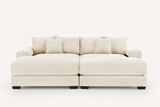 DESEO 92" Loveseat with 2 Ottomans