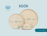 Kook Somerset Ceramic Dinnerware Set, 12-Piece