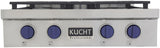 Kucht 30 Inch Gas Sealed Burner Rangetop KFX309T-B