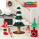 Christmas Tree Cat Tower For Cats, Multi-Level Cat Tree