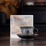 Nine-Tailed Silver Fox Coffee Cup & Saucer Set
