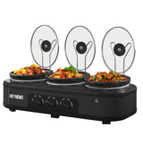 Triple Slow Cooker Buffet Servers and Warmer