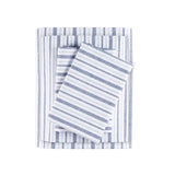 200TC Cotton Percale Sheet Set, Blue Stripe