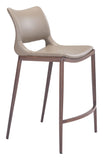 Ace Counter Stool (Set of 2) Brown & Walnut