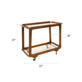 Rectangle Entertainment Bar Cart