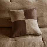 Lodge Cabin Microsuede 7-Piece Comforter Set, Brown