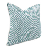 24 x 24 Outdoor Pillow Helm Teal- Down Alternative Insert