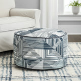 Prisma Navy Foot Pouf