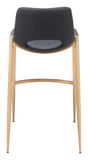 Desi Barstool (Set of 2) Black & Gold