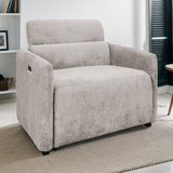 Modern Shelter Back Power Recliner, Light Grey*