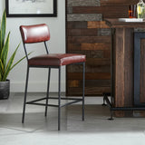 Ouston Leather Counter Stool