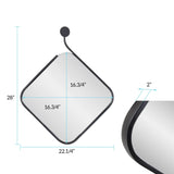 Hudson Squared Metal Mirror