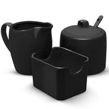 Kook Ceramic Sugar Bowl & Creamer Set, White
