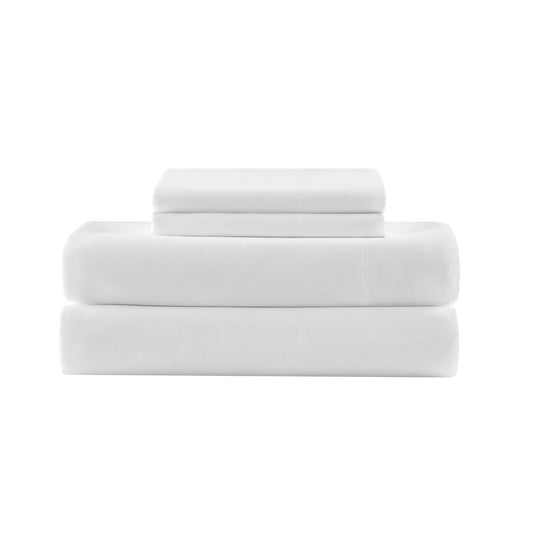 Premium Antimicrobial Cotton-Rich Sheet Set, Bright White