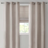Basketweave Room Darkening Cordless Roman Shade, Taupe
