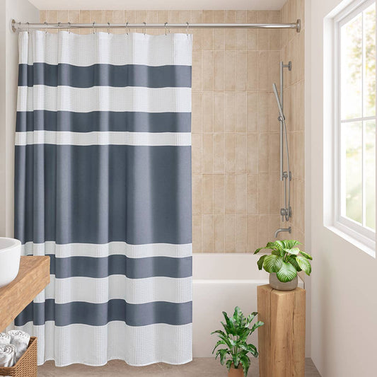 3M Scotchgard Water Repellent Shower Curtain, Dark Blue