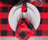 Red and Black Tablecloth