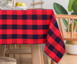 Red and Black Tablecloth