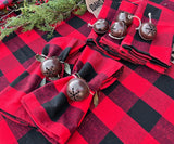 Red and Black Tablecloth