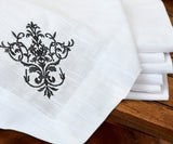 White Napkins - Embroidery Napkins
