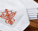 White Napkins - Embroidery Napkins
