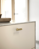 DESIGN4518 Brushed Gold Cabinet Knobs | Modern Knobs for Cabinets, Drawers & Closets
