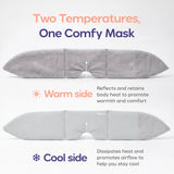 Adjustable Weighted Eye Mask Black
