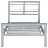Cooper Metal Twin Open Frame Bed Silver