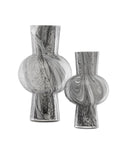 Stormy Sky Glass Vase Set of 2