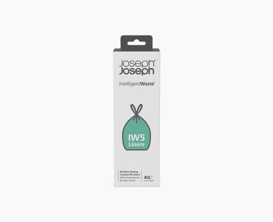 IW5 40L Grey Bin Liners
