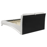 Jeremaine Upholstered Queen Sleigh Bed White