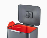 Totem Max 60L Grey Waste & Recycling Bin