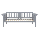 Bethany Wood Twin Daybed with Drop-down Tables Grey