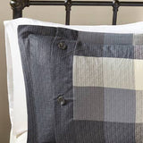 Cabin Farmhouse Buffalo Check Comforter, Grey