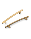 DESIGN3046 Brushed Gold Cabinet Handles | Sleek, Durable, and Easy to Install for Cabinets, Drawers & Closets