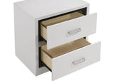Viana 5-Piece Queen Platform Bedroom Set Grey and White High Gloss