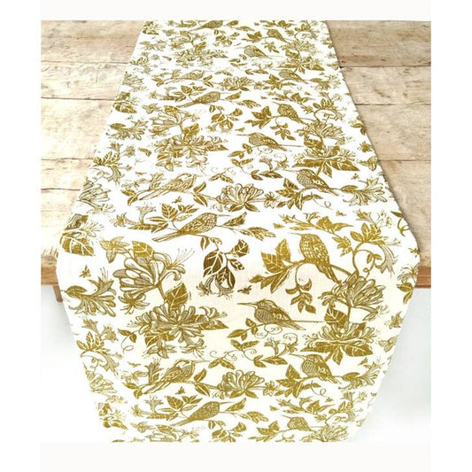 French Home Honeysuckle Table Runner - Chartreuse