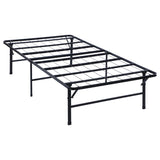 Mabel Metal Twin Mattress Support Platform Bed Black