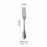 Mixora 304 Stainless Vintage Embossed Flatware Set