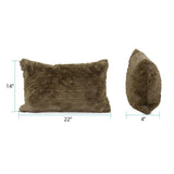 Pillow 14 x 22 Angora Moss - Down Insert
