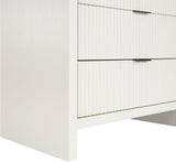 Fairfax Chest - Exquisite Art Deco Design with Fluted Drawers and Matte Metal Handles for Style