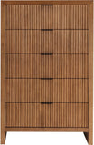 Fairfax Chest - Exquisite Art Deco Design with Fluted Drawers and Matte Metal Handles for Style