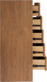 Fairfax Chest - Exquisite Art Deco Design with Fluted Drawers and Matte Metal Handles for Style