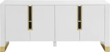 Florence Contemporary Sideboard with Gold Base - Stylish Buffet for Modern Living Spaces and Storage